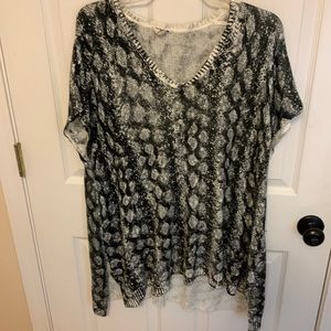Show Me Your Mumu Print Sweater Tunic